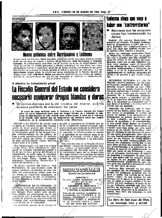 ABC SEVILLA 30-03-1984 página 17
