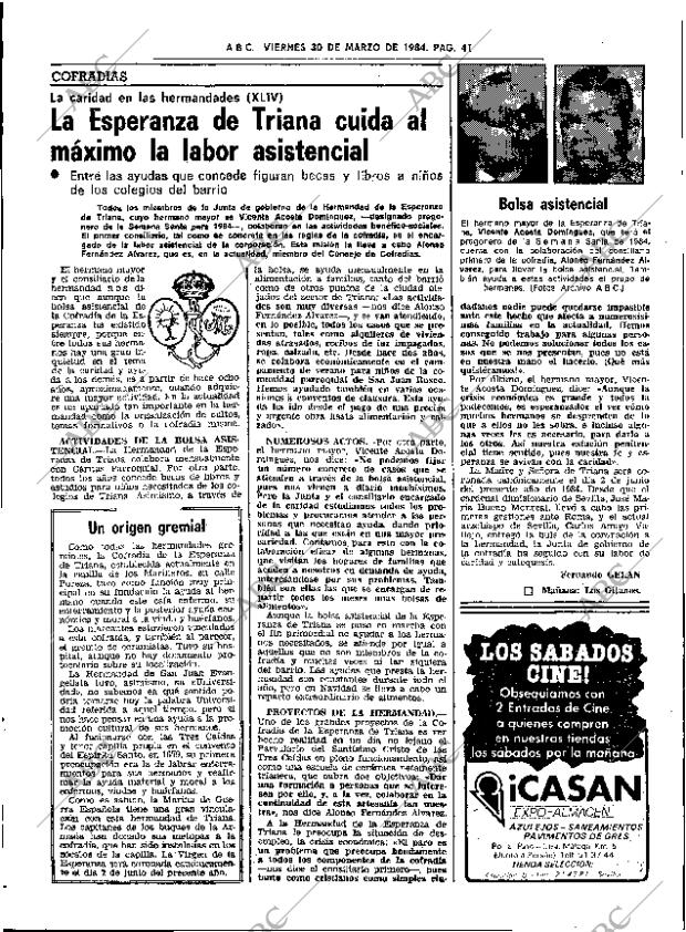 ABC SEVILLA 30-03-1984 página 41