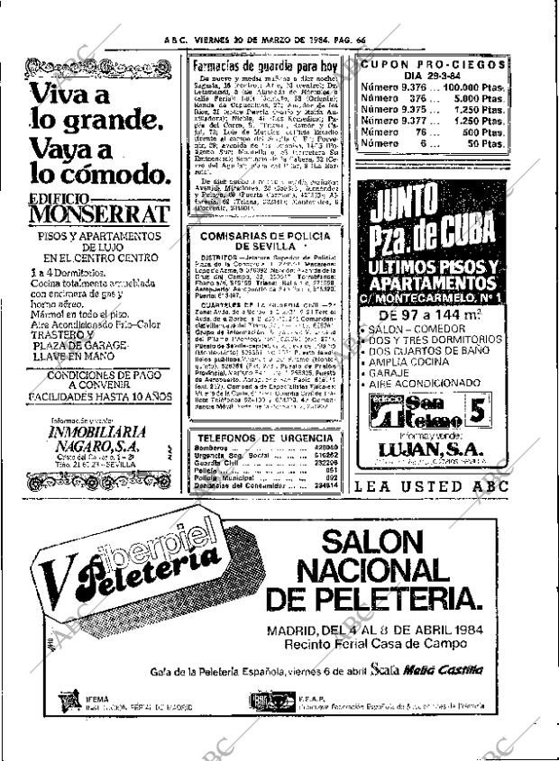 ABC SEVILLA 30-03-1984 página 66