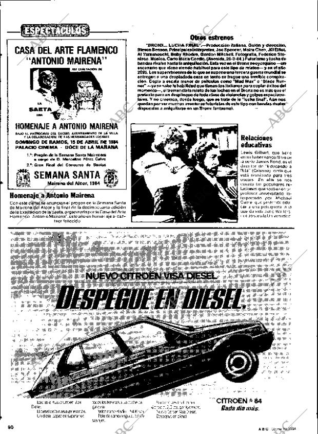 ABC SEVILLA 30-03-1984 página 90