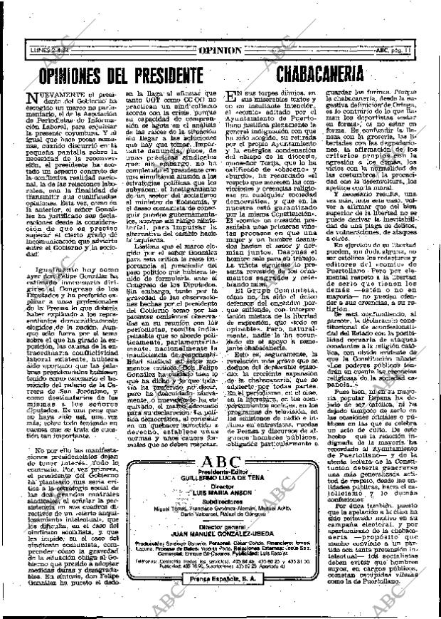 ABC MADRID 02-04-1984 página 11