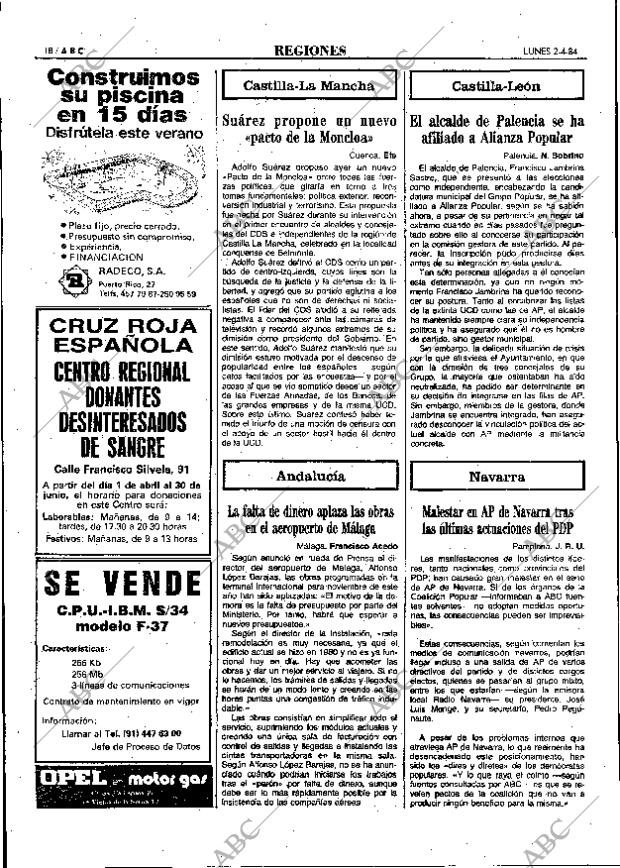 ABC MADRID 02-04-1984 página 18