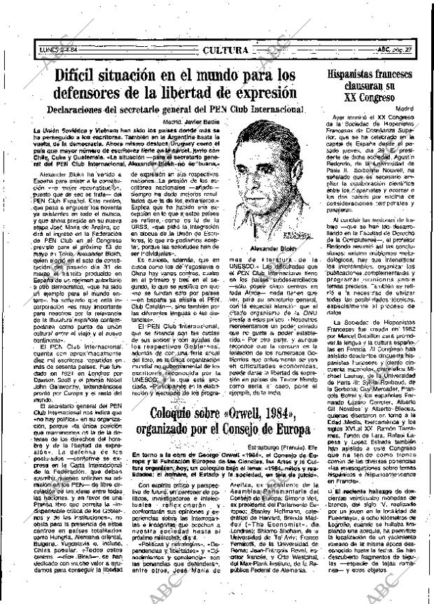 ABC MADRID 02-04-1984 página 27