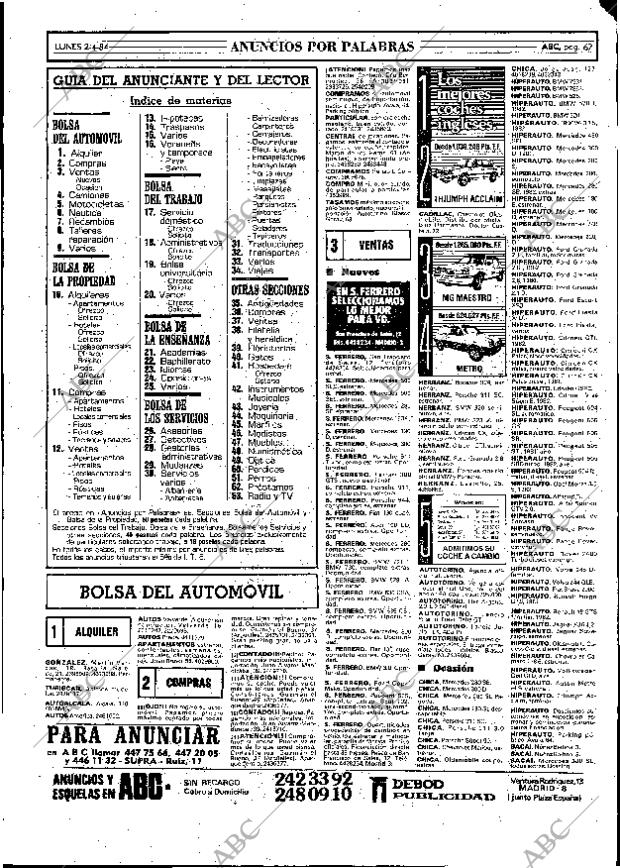 ABC MADRID 02-04-1984 página 67