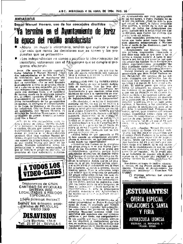 ABC SEVILLA 04-04-1984 página 26