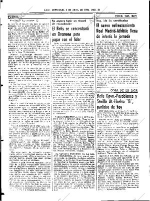 ABC SEVILLA 04-04-1984 página 54
