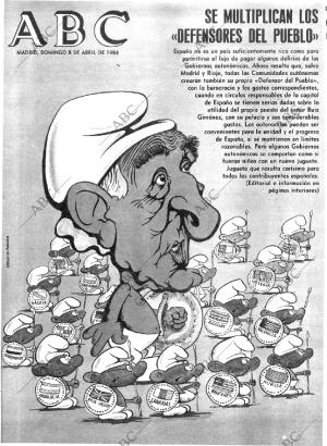 ABC MADRID 08-04-1984 página 1