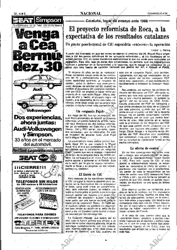 ABC MADRID 08-04-1984 página 28