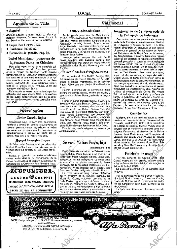 ABC MADRID 08-04-1984 página 44