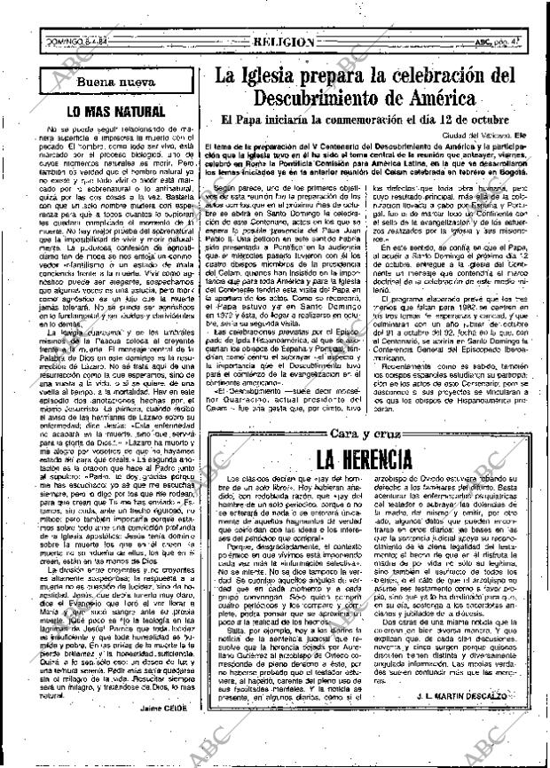 ABC MADRID 08-04-1984 página 47
