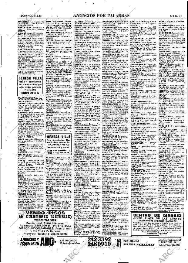 ABC MADRID 08-04-1984 página 91