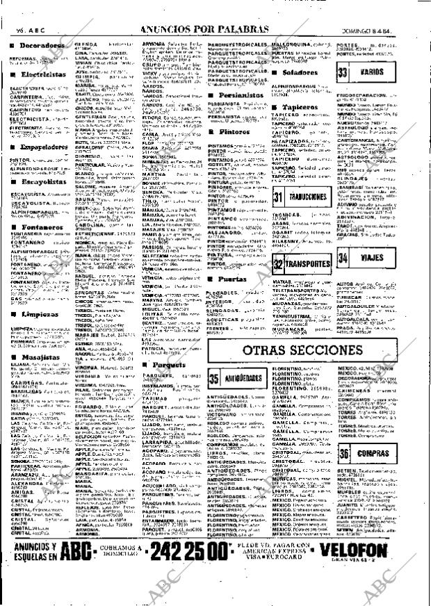 ABC MADRID 08-04-1984 página 96