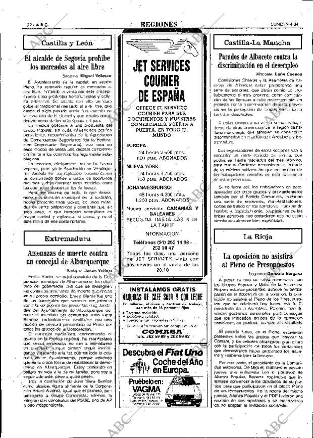 ABC MADRID 09-04-1984 página 22