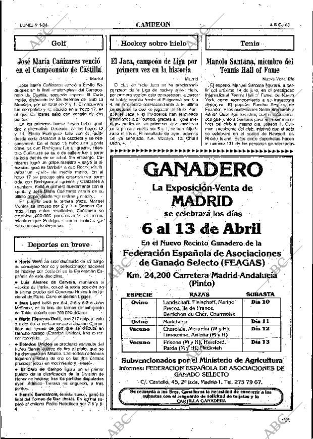 ABC MADRID 09-04-1984 página 63