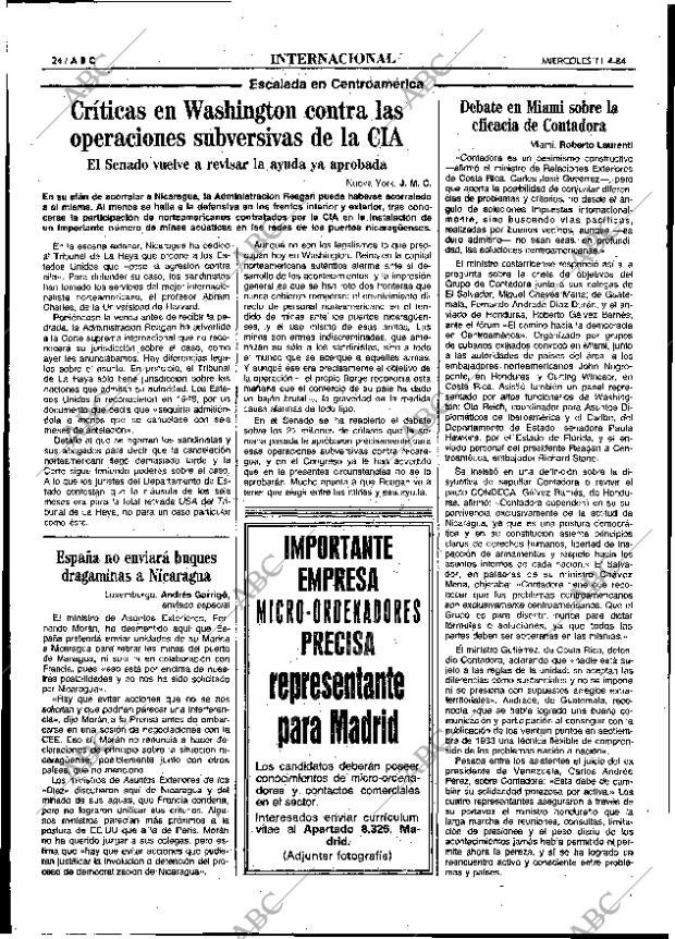 ABC MADRID 11-04-1984 página 24