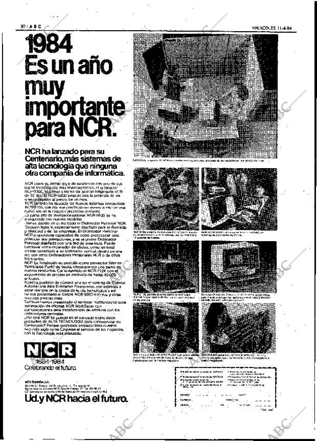 ABC MADRID 11-04-1984 página 30