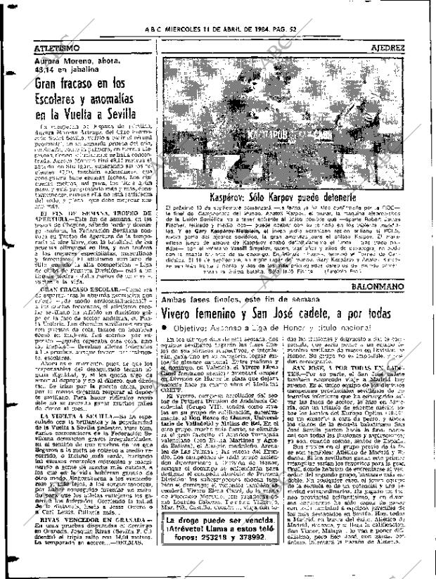 ABC SEVILLA 11-04-1984 página 52