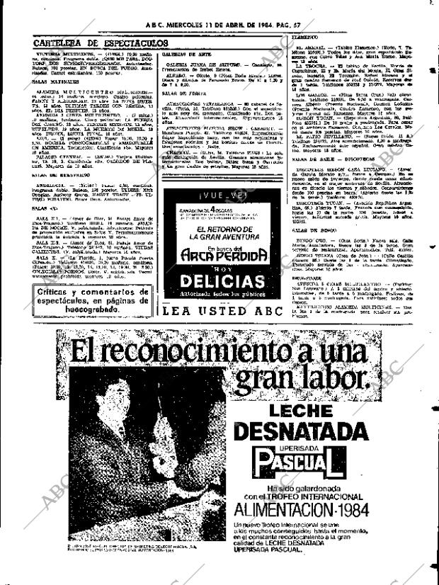 ABC SEVILLA 11-04-1984 página 57