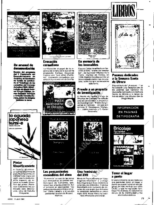 ABC SEVILLA 11-04-1984 página 71