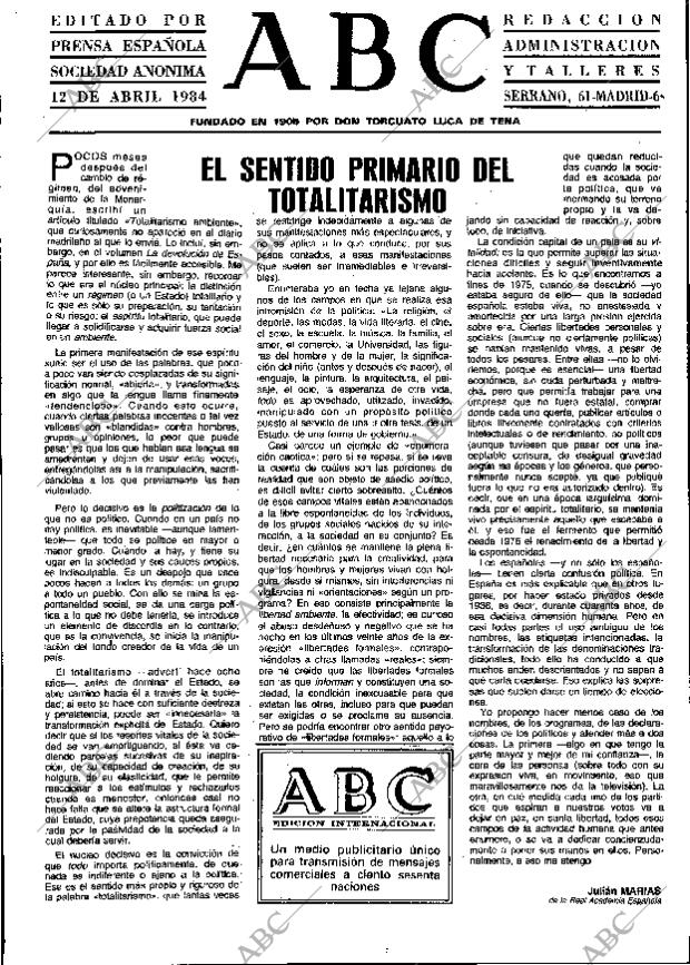 ABC MADRID 12-04-1984 página 3