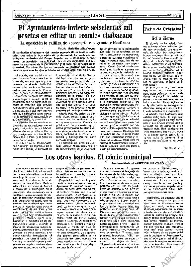 ABC MADRID 14-04-1984 página 35