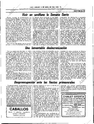 ABC SEVILLA 14-04-1984 página 19