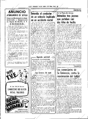 ABC SEVILLA 14-04-1984 página 42