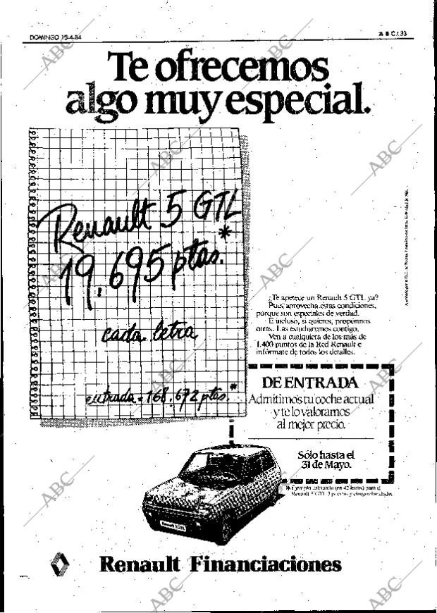 ABC MADRID 15-04-1984 página 33