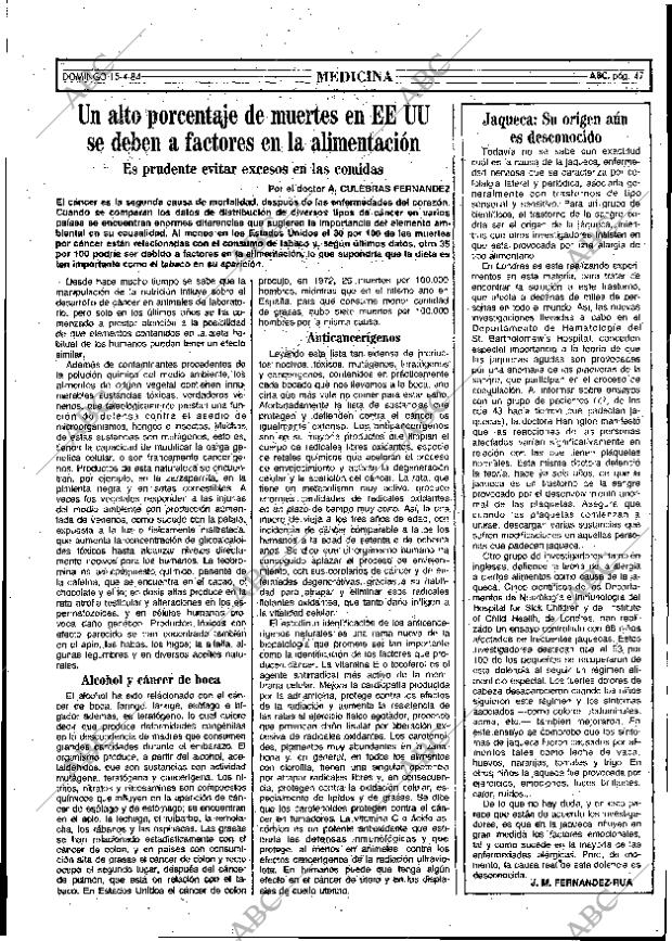 ABC MADRID 15-04-1984 página 47