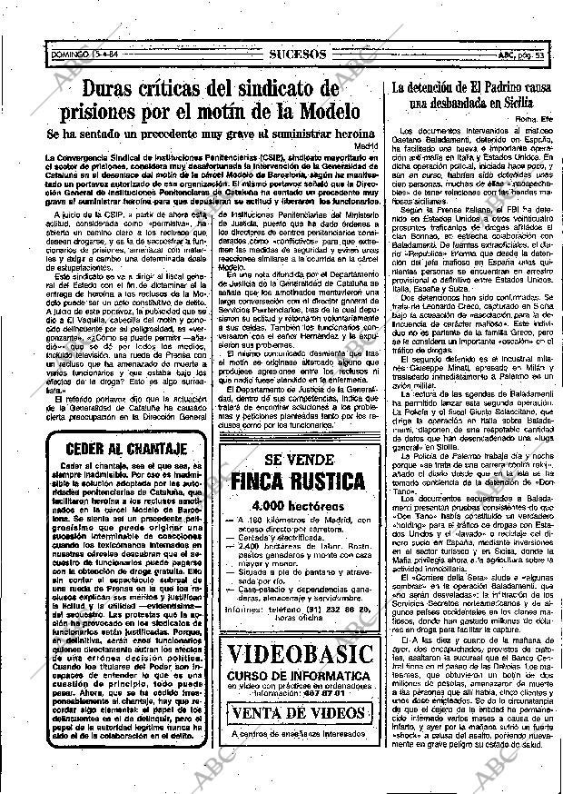 ABC MADRID 15-04-1984 página 53