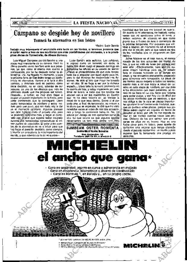 ABC MADRID 15-04-1984 página 68