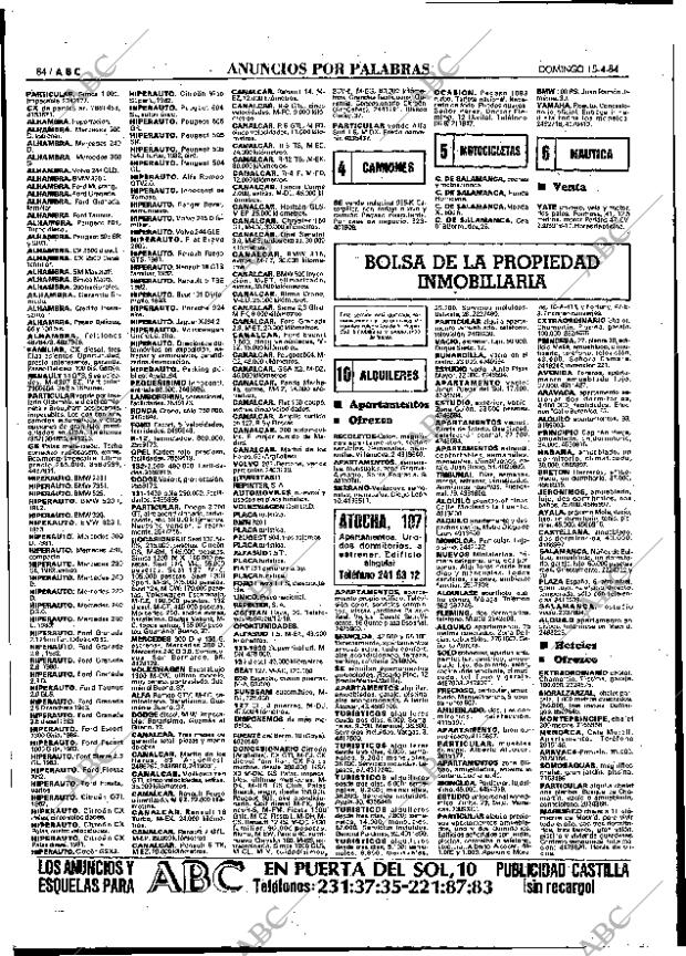 ABC MADRID 15-04-1984 página 84