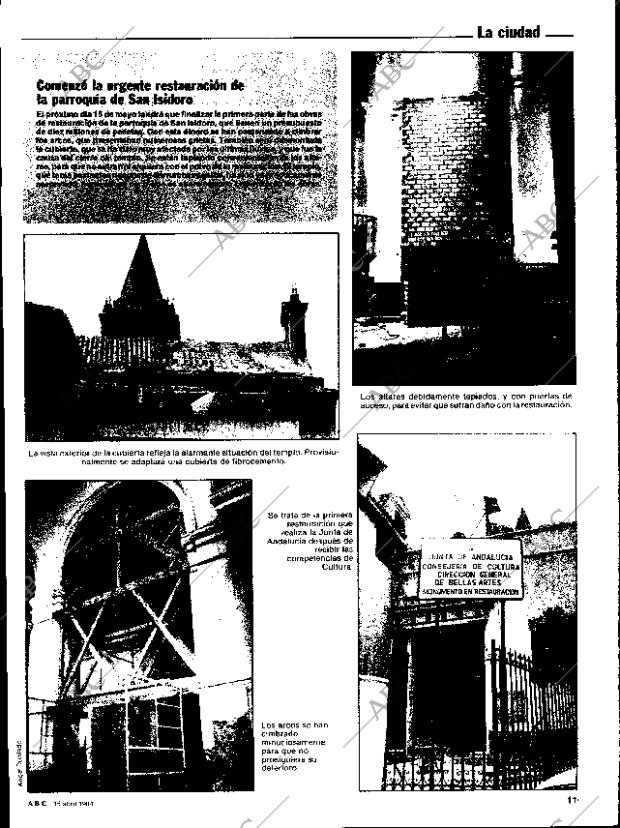 ABC SEVILLA 15-04-1984 página 11