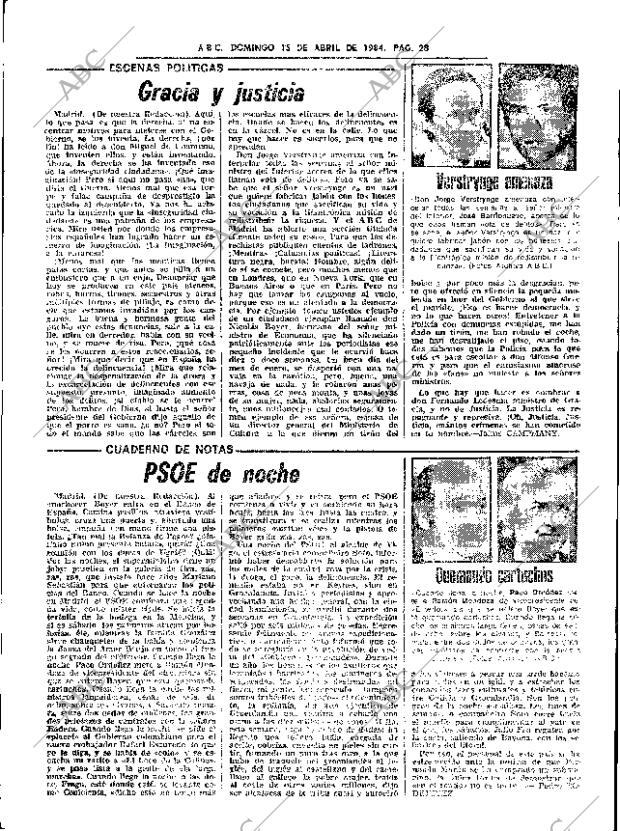 ABC SEVILLA 15-04-1984 página 28