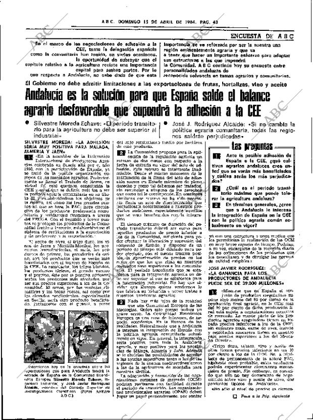 ABC SEVILLA 15-04-1984 página 43