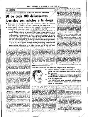 ABC SEVILLA 15-04-1984 página 45