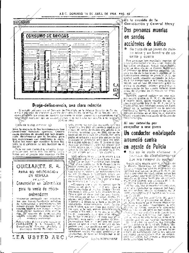 ABC SEVILLA 15-04-1984 página 46