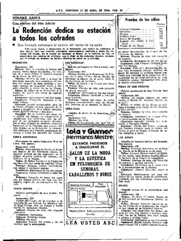 ABC SEVILLA 15-04-1984 página 53