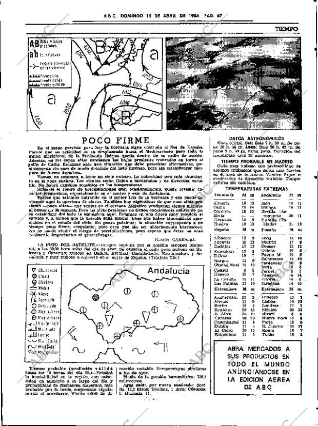 ABC SEVILLA 15-04-1984 página 67