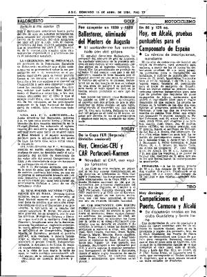 ABC SEVILLA 15-04-1984 página 77