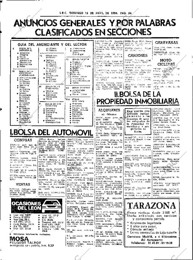 ABC SEVILLA 15-04-1984 página 84