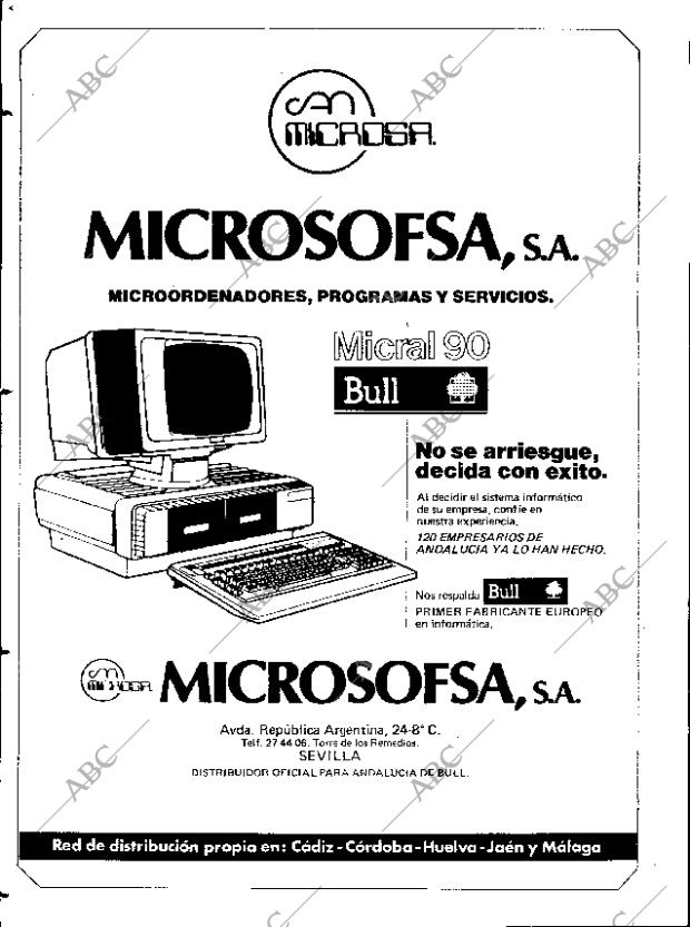 ABC SEVILLA 15-04-1984 página 98