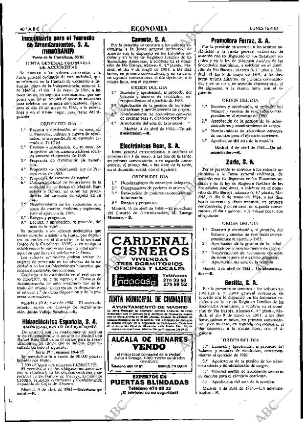 ABC MADRID 16-04-1984 página 38