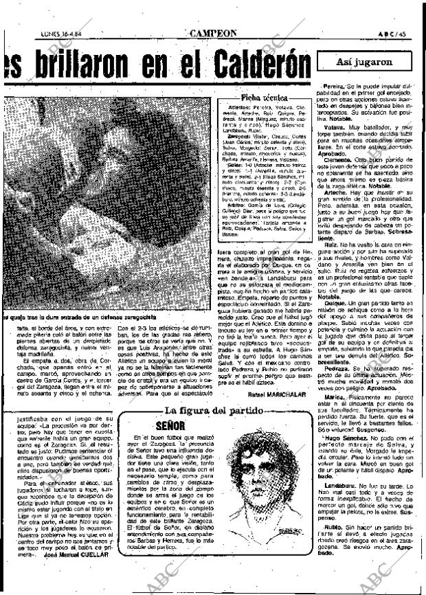 ABC MADRID 16-04-1984 página 43