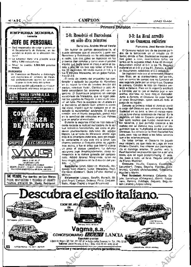 ABC MADRID 16-04-1984 página 44