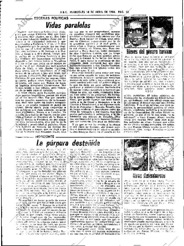 ABC SEVILLA 18-04-1984 página 12