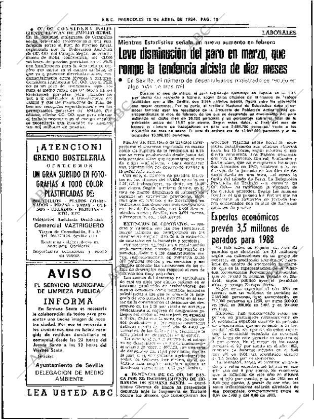 ABC SEVILLA 18-04-1984 página 18