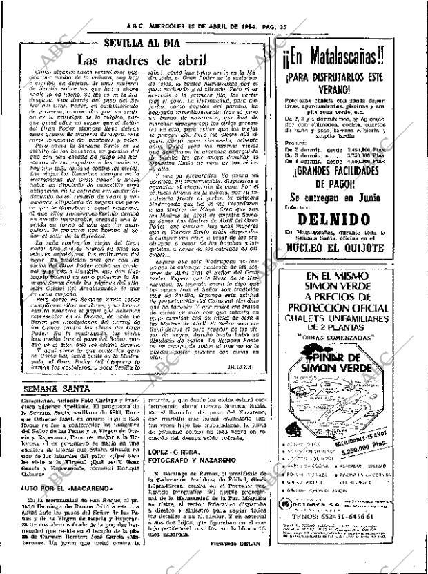 ABC SEVILLA 18-04-1984 página 25