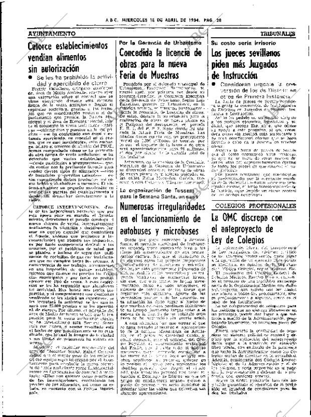 ABC SEVILLA 18-04-1984 página 28