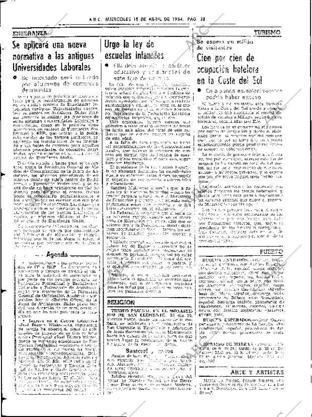 ABC SEVILLA 18-04-1984 página 38